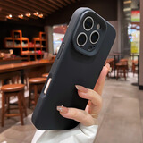 巴蒂尼 适用苹果17promax手机壳iphone16新款15液态硅胶14pro情侣ip13镜头全包防摔12相机按键纯色软外壳 【石墨黑】顶配真液态*AI拍照按键*亲肤不沾灰 iPhone 16 Pr