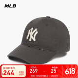 MLB帽子男女软顶棒球帽虞书欣明星同款运动鸭舌帽3ACP6601N-50CGS-F