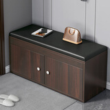 尋巧（SPERMEK）换鞋凳入户鞋柜门口带门坐凳鞋架一体玄关架子简约储物收纳柜 【三层带门带靴】100原野橡木色