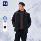 海澜之家（HLA）羽绒服男款轻商务经典系列石墨烯外套男冬季 黑色5H L 175/92A 推荐140-160斤