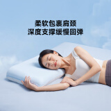 8H双感加高记忆棉枕头深度睡眠颈椎枕非温感枕芯带可拆洗枕套成人