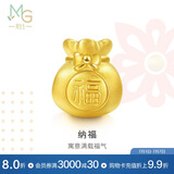 周生生黄金转运珠福袋足金情侣手串不含红绳手链89197C定价