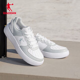 乔丹女鞋板鞋皮面运动鞋革面休闲潮流空军一号厚底增高小白鞋本命年