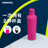 CORKCICLE.保温杯男女士学生高颜值大容量车载不锈钢保冷保冰水杯子新年礼物 玫粉色475ml+吸管盖