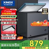 星星（XINGX）300升家用减霜净味薄门冰柜 冷藏冷冻转换冷柜 节能顶开冰箱 BD/BC-300KE国家补贴