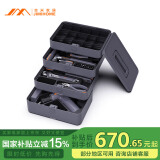 吉米家居家用工具箱套装电动螺丝刀电钻五金工具电工维修安装套装 X4-ABCD
