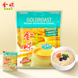 金味 麦片原味袋装 营养燕麦香甜早餐 中老年即食冲饮品含糖冲调麦片 （强化钙低聚糖味600克）