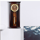 精工日本精工时钟客厅钟表音乐整点刻点报时金属钟摆实木挂钟58*25cm