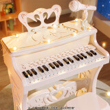 奥智嘉电子琴儿童钢琴玩具女孩六一儿童节生日礼物3-6岁早教音乐器带话筒