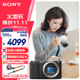 索尼（SONY）ZV-E10 半画幅微单相机 单机身  美肤拍照 颜值机身 精准对焦 VLOG APS-C画幅 黑色