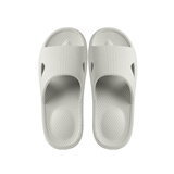 小白丫软底夏浴室拖鞋女按摩抗菌舒适防滑日式简约家居情侣洗澡凉拖鞋Y8 Y1浅灰色41-42适合40-41的脚码