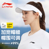 李宁（LI-NING）空顶帽男女夏季跑步登山防晒帽户外速干马拉松网球运动无顶遮阳帽