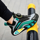 安鞋踏男童鞋子2025新款秋冬季男孩加绒二棉鞋休闲儿童运动鞋 6788 黑绿秋冬 皮面 防水 千人 36