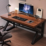 卓博电脑桌台式书桌学习桌子办公桌工作台电竞桌BZ28古典胡桃1m