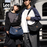 Lee潮牌斜挎包男生休闲大容量简约单肩包女轻便通勤吐司包上班