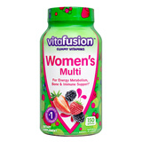 小熊糖 Vitafusion女士复合维生素维生素C多维矿物质营养软糖生物素软糖 女士复合维生素150粒【效期25年12月】