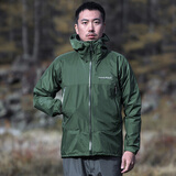 mont·bell 雨舞者冲锋衣男款户外超轻单层防风防水硬壳衣连帽外套 1128618 石板绿STGN L