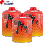 脉鲜（MAXSUN） 扁气罐G2防爆高山罐高寒炉头通用液化气罐高原丁烷气炉头燃料 脉鲜450G*3罐