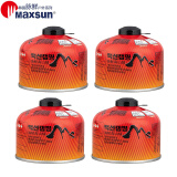 脉鲜（MAXSUN） 扁气罐G2防爆高山罐高寒炉头通用液化气罐高原丁烷气炉头燃料 脉鲜230g*4罐