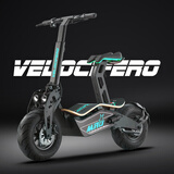 VELOCIFERO电动滑板车 可折叠 成人带座椅 非公路休闲用车 意大利独特设计 蓝色 锂电池48V20Ah