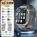 2025新款儿童电话手表5G全网通多功能可插卡学生GPS定位防水学生 顶配版【黑】微信\QQ+实时定位