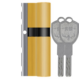 虎顿（HOTUN）防盗门锁芯 C级锁芯入户门钢质门不锈钢门防盗门锁芯4D-100P