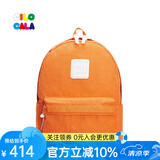 CILOCALA双肩包女M+号登山包校园电脑包大容量旅行包上班出游背包帆布书包 ORANGE