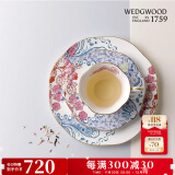 WEDGWOOD[冬日特惠]花间舞蝶杯碟组咖啡杯碟精致奢华英式下午茶杯碟 花间舞蝶蓝粉杯碟