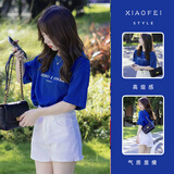 纯迩连衣裙套装女夏2025网红洋气小个子显高牛仔时尚多巴胺穿搭一整套 图片色套装 L