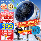 格力（GREE） 空气循环扇直流变频遥控电风扇家用摇头电扇涡轮换气扇循环对流风扇落地扇 滤网净化空气升级款FXDZ-20X62Bg3