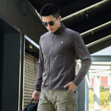 龙牙隐拓轻暖Polartec抓绒衣秋冬户外舒适保暖抓绒外套 谍影灰 XL 185/104A