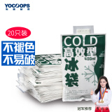 佑酷品胜400ML冰袋 加厚覆膜注水型 车载母乳保鲜食品家商用 (20只装)