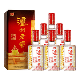泸州老窖 六年窖头曲 浓香型白酒 52度500ml*6瓶 整箱装(赠送3个礼品袋)