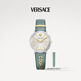 范思哲（VERSACE）手表情侣腕表瑞士制造复古女士手表时尚小绿表/送女友生日礼物 VBP010017【配送半截无字表带】