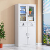 异彩年华钢制文件柜铁皮柜子储物柜带锁办公室五节财务凭证档案资料收纳柜 中二斗柜(整体发货，破损包赔) 促销款