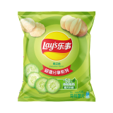 乐事（Lay's） 薯片休闲零食膨化食品 135克袋装 大包装零食 多种混合口味 黄瓜味