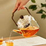 茗光茶壶玻璃煮茶壶茶水分离泡茶壶高硼硅玻璃烧水壶玻璃茶具功夫茶壶