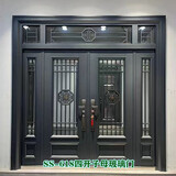 别墅大门入户不锈钢防盗门农村自建房庭院门进户锌合金仿铜玻璃门 SS-618