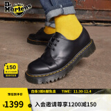 马丁（DR.MARTENS）1461 Bex女款秋季气质通勤光面皮黑色小厚底单鞋 黑色 38