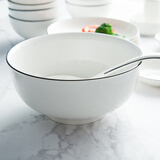 尚行知是碗饭碗餐具DIY自由搭配陶碗碟釉下彩微波炉适用家用碗盘北欧盘子 6英寸面碗1个
