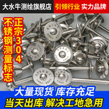 大水牛沉降观测点钉不锈钢测量控制点标志GPS水准点预埋件测绘十字测钉 控制点（平板）杆10cm