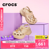卡骆驰crocs檀健次同款复古洞洞鞋女鞋厚底老爹鞋小鲸鱼洞洞鞋206302 骨白色-2Y2(含智必星) 37 /38(240mm)