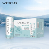 芙丝（VOSS）气泡水(汽水) 青柠生姜味 330ml*12罐 整箱装 0糖0卡0碳水