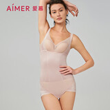 爱慕内衣女塑身腹美臀连体美体衣AM358961粉色170