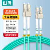 山泽(SAMZHE)光纤跳线 工程电信级万兆LC-LC多模双芯OM4 低烟无卤环保光纤线 收发器尾纤 3米G4-LCLC03