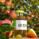 绿杰轻纯发酵型苹果醋饮料260ml*8玻璃瓶装70%果汁0代糖0脂肪健康饮料