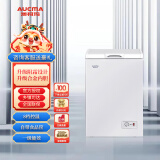 澳柯玛（AUCMA）BCBD-100HT 100升家用冰柜 冷藏冷冻转换 迷你家用低霜小冷柜一级节能单温母婴母乳冰箱 乳白色 100L