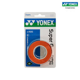 YONEX尤尼克斯手胶AC102C三条装羽毛球拍网球拍绑带手柄胶防滑吸汗手胶 AC102C 暗橙 3条装【印尼产】 1盒3条装