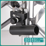 连球连球钓椅配件C19左手炮台架渔护架伞架X13夜钓灯架LQ032坐布脚踏 LQ-032C19黑色专用右手炮台架