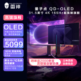 雷神（ThundeRobot）31.5英寸4K 量子点QD-OLED 165Hz 0.03ms 原生10bit 硬件低蓝光 PS5游戏电竞显示器DU32F165E